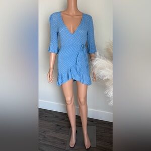 Newbury Kustom blue polka dot dress